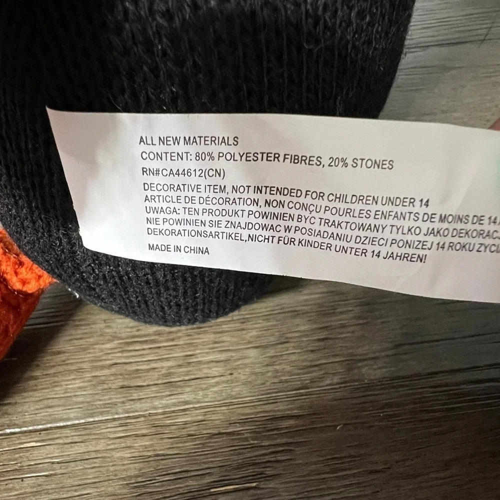 Halloween Gnomes Plush Set 2 Jack-O-Lantern Pumpkin Knit Holiday Decor 12 Inch‎